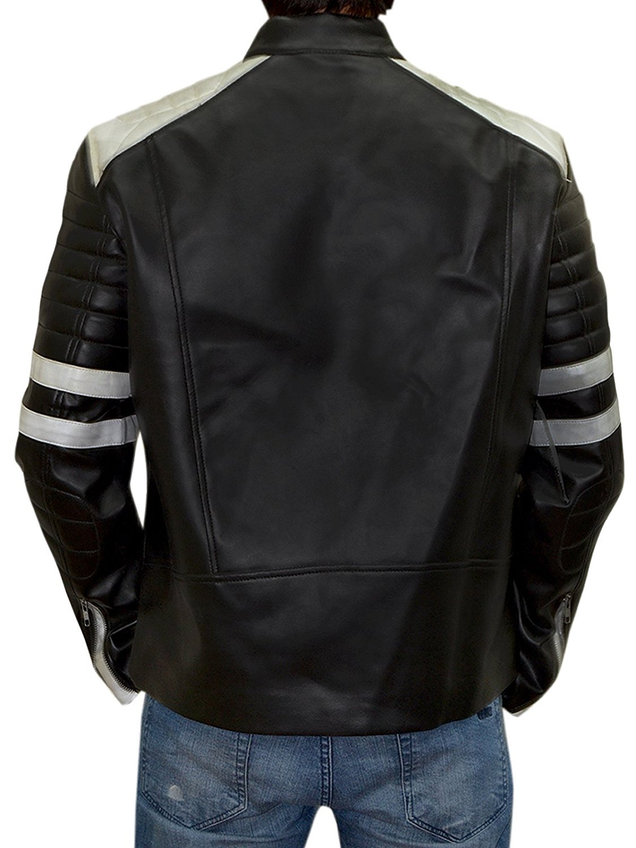 Illustration for article titled New Black and White Fight Club Leather Men Jacket - Limited Stock